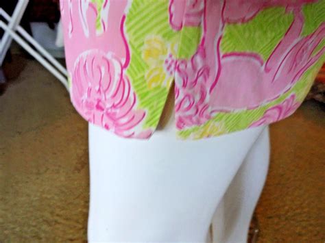 Lilly Pulitzer Sundress 2 Pink Lions On Lime Green B Gem