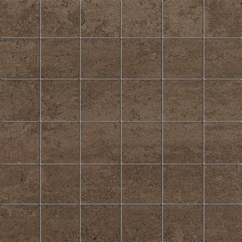 Theoretical Absolute Brown Ceramic Mosaic 2x2 Tiles Direct Store