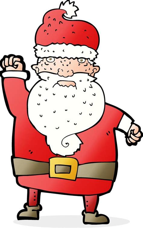 Cartoon Angry Santa Claus 12279119 Vector Art At Vecteezy