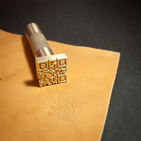 Custom Leather Stamp With Hammering Handle For Leather Emboss Etsy