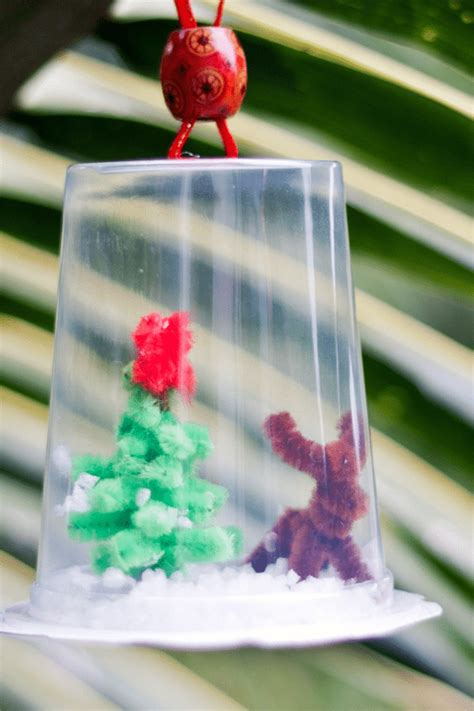 Diy Christmas Snow Globe Craft ⋆ Fun Thrifty Mom