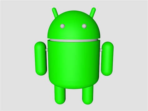 Bugdroid Android Mascot Tech Icon 3ds 3d Studio Max Software