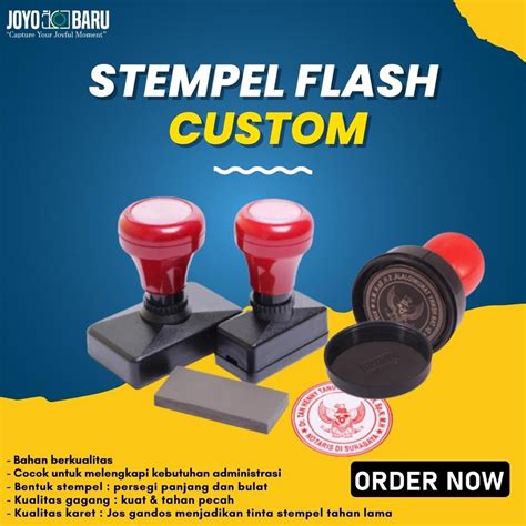 Jual Promo Cetak Stempel Murah Custom Stempel Flash Stempel Warna