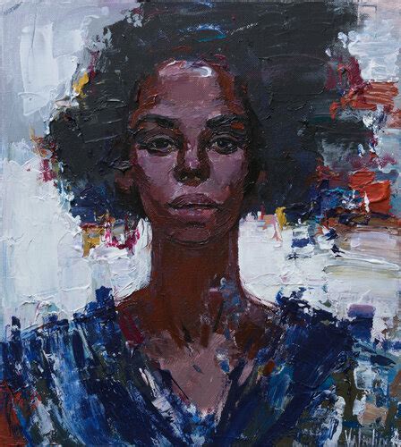 African Woman Portrait Painting By Anastasiya Valiulina 2016