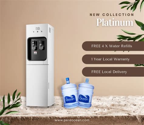 Buy Or Rent Pere Ocean Platinum Hot And Cold Bottom Load Bottled Water Dispenser Free Year