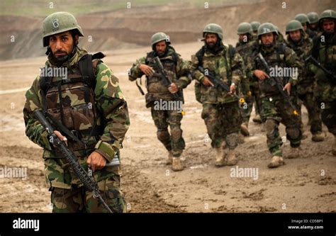 Apr 09 2008 Camp Morehead Afghanistan Afghan Commandos March