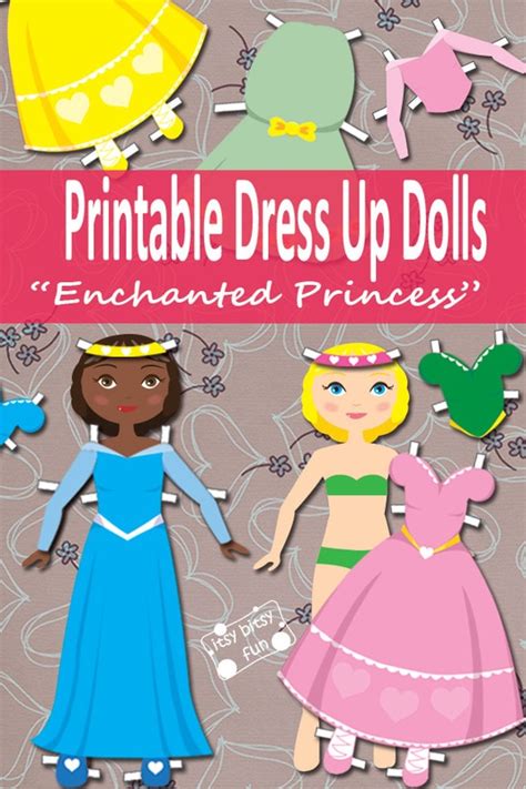Princess Paper Doll Dress Up Free Printable Itsy Bitsy Fun