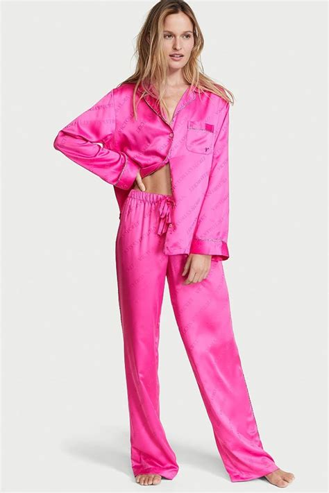 Buy Victorias Secret Satin Long Pyjamas From The Next Uk Online Shop