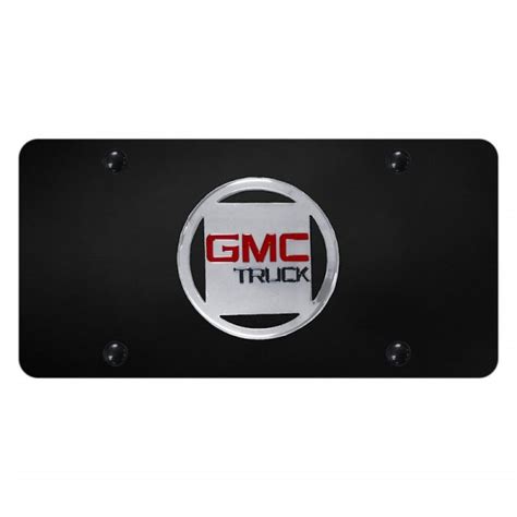 Autogold® License Plate With 3d Gmc Truck Emblem