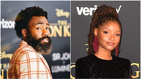 the lion king s donald glover supports halle bailey amid the little mermaid casting backlash