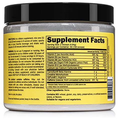 Naked Energy Pure Pre Workout Powder For Men And Women Vegan Friendly Unflavored No Added