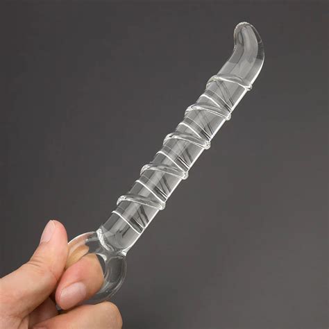 Pyrex Glass Dildo Crystal Anal Butt Plug Penis Artificial Gay