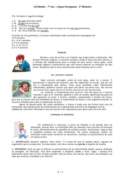 Atividades De Portugues 7 Ano Transitividade Verbal Educa