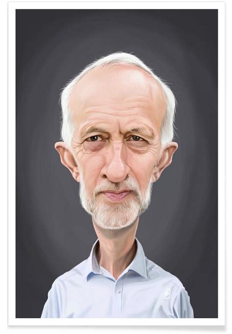 Jeremy Corbyn Caricature Poster Juniqe
