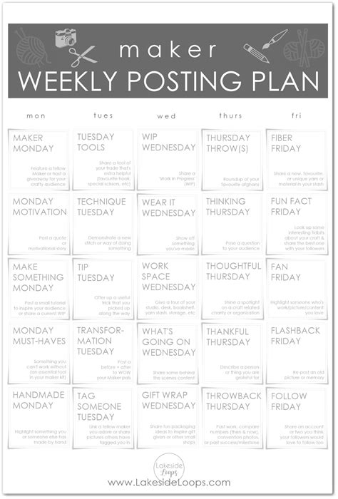 A Free Downloadable Easy To Print Weekly Post Planner Specifically