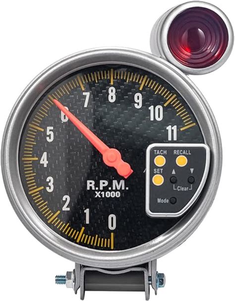 Kqiang 5 Inch Tachometer 011000 Rpm Carbon Style Face