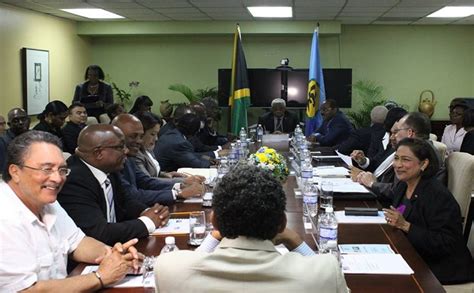 sknvibes dr timothy harris joined other caricom heads in caucus wednesday evening ahead of
