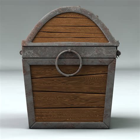 Treasure chest with gold 3D Model OBJ 3DS FBX C4D | CGTrader.com