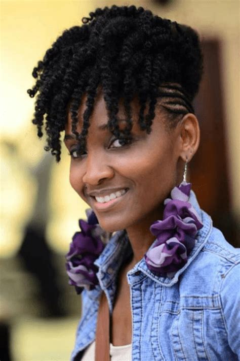 Here we have two strand twists that create a chic short bob. Hottest Natural Hair Braids Styles For Black Women in 2015