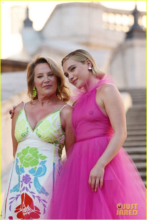 Florence Pugh Wears Sheer Gown At Valentinos Rome Fashion Show Photos