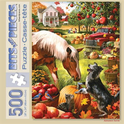 Bits And Pieces 500 Piece Jigsaw Puzzle For Adults Autumn Farm F