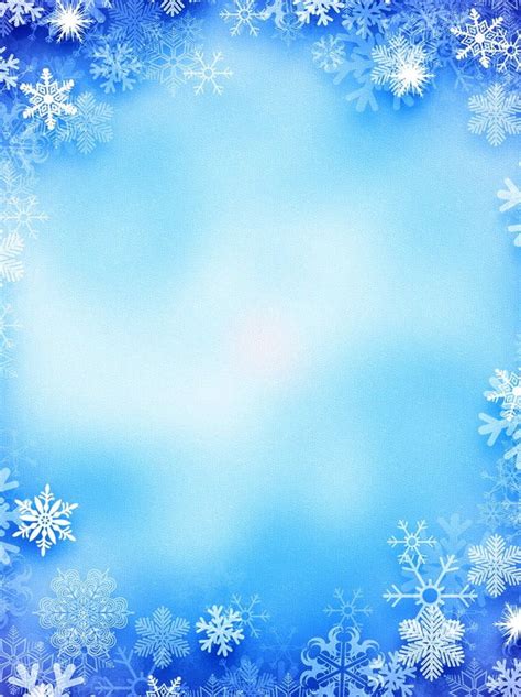 Fantasy Blue Gradient Snowflake Background Blue Background Snowflake