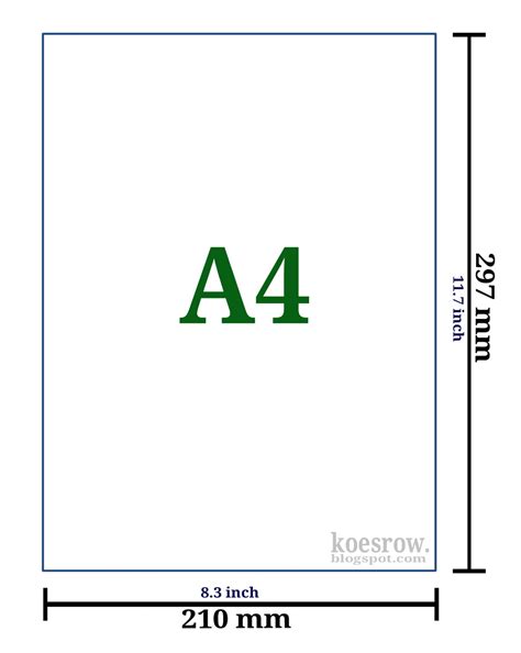 Perbedaan Kertas A4, F4, Letter, dan Legal serta Penggunaannya - Koesrow