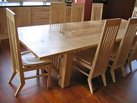 We are remodeling our home and are facing the dilemma of whether to go w/ birch or maple plywood for cabinet boxes. Hand Crafted Maple Dining Table by David Naso Designs | CustomMade.com