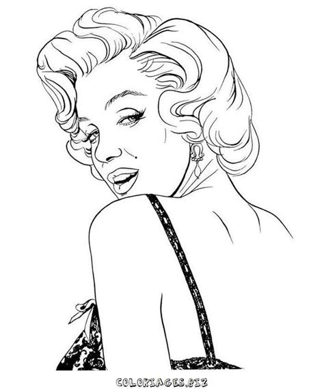 Marilyn Monroe Coloring Pages