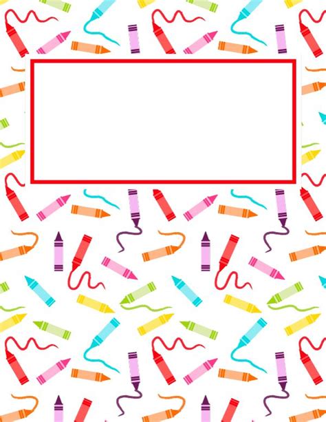 This free orange binder cover templates is free to download in pdf, word, excel. Free printable crayon binder cover template. Download the cover in JPG or PDF format at htt ...
