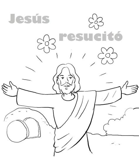 Laminas De La Biblia Para Colorear Imprimir Y Recortar Domingo De Pascua Jesus Resucito