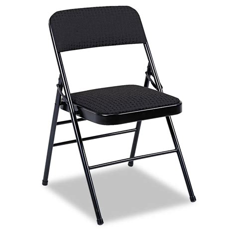 Deluxe Fabric Padded Seat And Back Folding Chairs By Cosco Csc36885cvb4