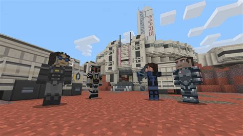 Minecraft Mass Effect Mash Up And Pattern Texture Pack Out From Today Vg247
