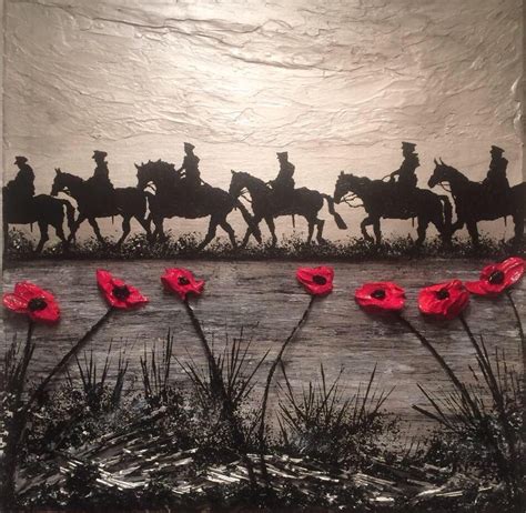 Remembrance Day Poppy Art Painting By Jacqueline Hurley Remembrance Day Art Ww1 Art