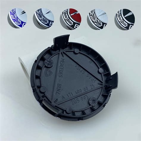 4pcs 75mm Black Blue Wheel Center Cap Logo Hub Cover Badge Emblem For