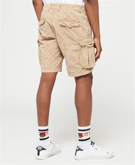 Mens Core Lite Ripstop Cargo Shorts In Corps Beige Superdry Uk