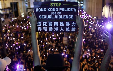 metoo hong kong protesters call out sexual harassment by police rnz news