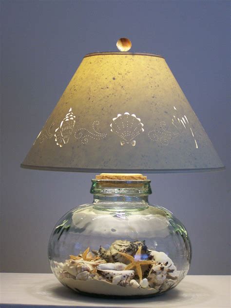 Sea Shell Lamp With Sea Shell Shade Beach Lamps Lamps Living Room