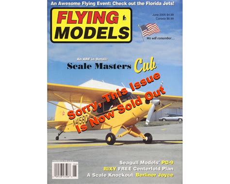 2005 june fm back issue sold out the flying models plan store please note we are now