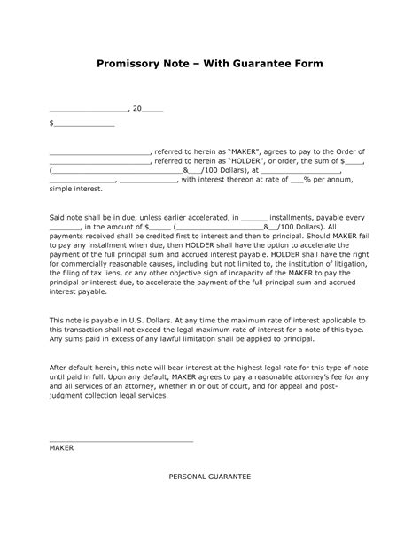 Promissory Note California Template Sample Design Layout Templates