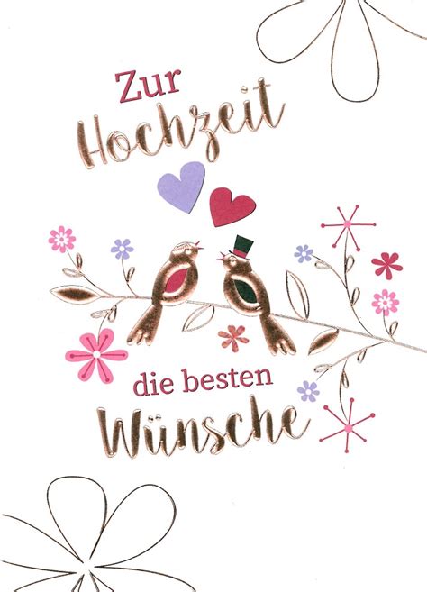 Wir hoffen sie damit ein wenig zu inspirieren. Glückwunschkarte Zur Hochzeit | Glückwunsch | Hochzeit ...