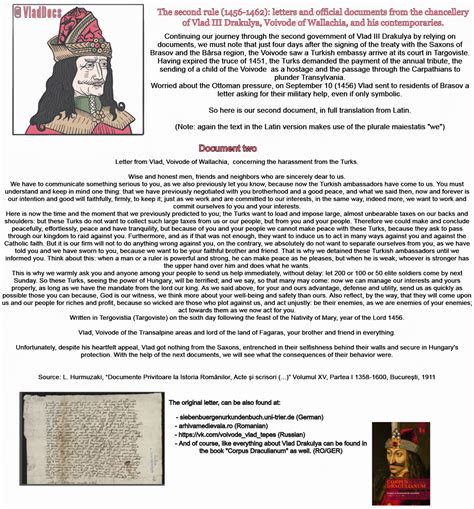 Vlad The Impaler Documents And Useful Information How Historians Make