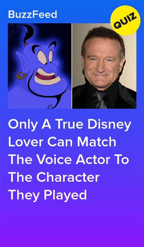 Only A True Disney Fan Can Match The Voice Actor To The Character They