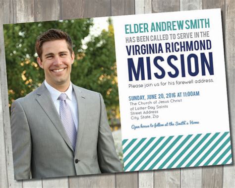 Missionary Announcement Card Printable Lds Elder Missionary Etsy Missionary Farewell