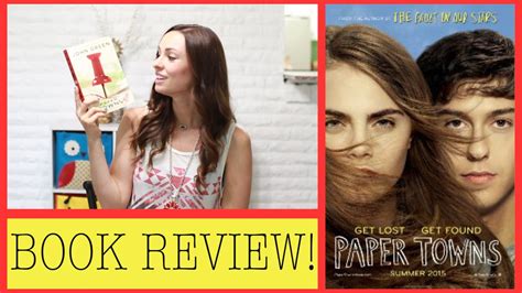 Book Review Paper Towns By John Green Youtube