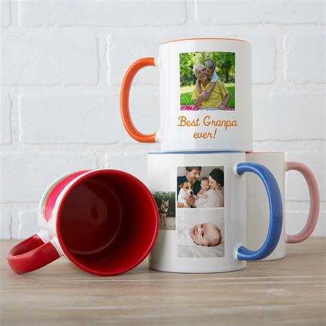 Personalized travel coffee mugs can be customized with a brand logo, picture, graphics, or unique design. Custom Mugs, Personalized Coffee Mugs | Vistaprint