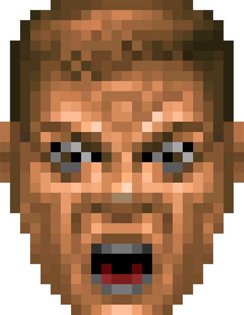 Bigouch Face Doom Guy Sprite 800x1033 Png Download