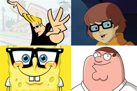 Cartoon Characters And Their Designer Brands Of Eyeglasses Designer