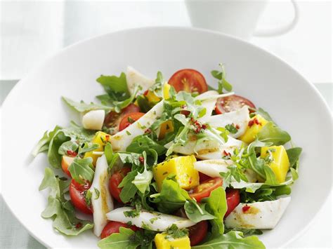 Bunter Salat Mit Fisch Und Mango Rezept Eat Smarter