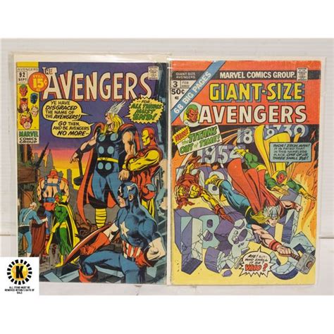 Marvel Avengers 92 Giant Size 3 Comic Lot